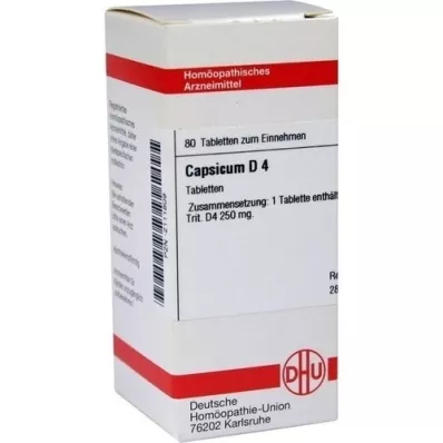 CAPSICUM D 4 tablete, 80 kos CAPSICUM D 4 tablete, 80 kos