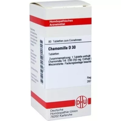 CHAMOMILLA D 30 tablet, 80 kos CHAMOMILLA D 30 tablet, 80 kos