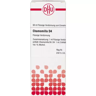 CHAMOMILLA D 4 razredčitev, 50 ml