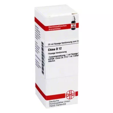 CHINA D 12 Razredčitev, 20 ml CHINA D 12 Razredčitev, 20 ml