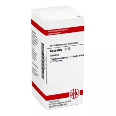 COCCULUS D 12 tablet, 80 kos COCCULUS D 12 tablet, 80 kos