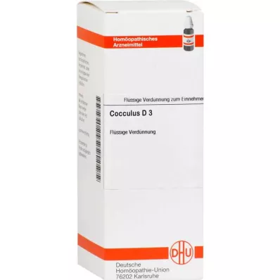 COCCULUS D 3 Razredčitev, 20 ml