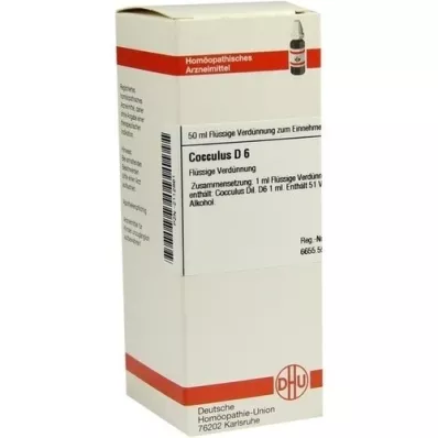 COCCULUS D 6 Razredčitev, 50 ml COCCULUS D 6 Razredčitev, 50 ml