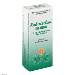 KRÄUTERLAX Dr.Henk 15 mg zeliščne tablete za odvajanje, 30 kos