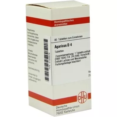 AGARICUS D 4 tablete, 80 kos AGARICUS D 4 tablete, 80 kos
