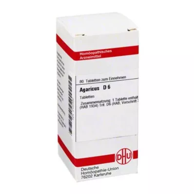 AGARICUS D 6 tablet, 80 kos AGARICUS D 6 tablet, 80 kos