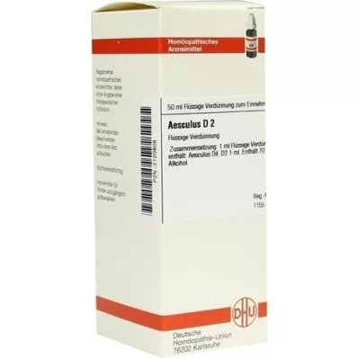 AESCULUS D 2 Razredčitev, 50 ml AESCULUS D 2 Razredčitev, 50 ml