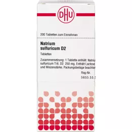 NATRIUM SULFURICUM D 2 tableti, 200 kos