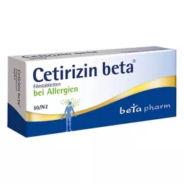 CETIRIZIN beta filmsko obložene tablete, 50 kom