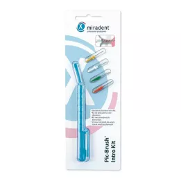 MIRADENT Interd.Pic-Brush Intro Kit 1H+4B.modra, 1 kos