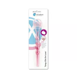 MIRADENT Čistilo za jezik Tong-Clin de L.pink trans., 1 kos