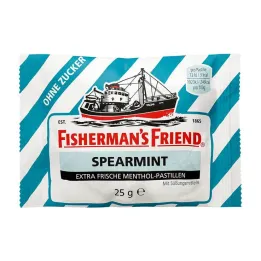 Fishermans Friend Spearmint pastile brez sladkorja, 25 g