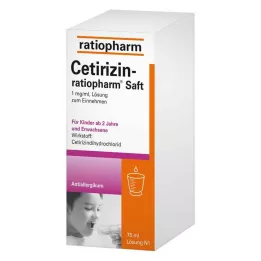 CETIRIZIN-ratiopharm sok, 75 ml