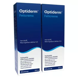 OPTIDERM Mastna smetana, 2X100 g