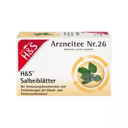 H&S Filter vrečke za čaj iz listov žajblja, 20X1,6 g