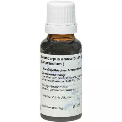 ANACARDIUM D 12 Razredčitev, 20 ml ANACARDIUM D 12 Razredčitev, 20 ml