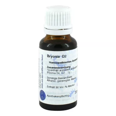 BRYONIA D 2 Razredčitev, 20 ml