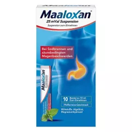 MAALOXAN 25 mVal suspenzija, 10X10 ml
