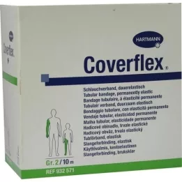 COVERFLEX Tubular bandaža velikost 2 5 cmx10 m zelena, 1 kos