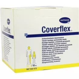 COVERFLEX Tubular bandaža velikost 4 10,75 cmx10 m rumena, 1 kos