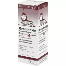 BROMHEXIN Krewel Meuselb. Kapljice 8 mg/ml, 30 ml
