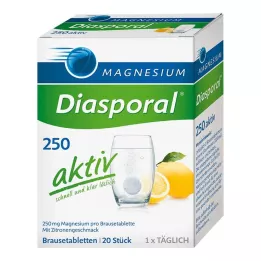 MAGNESIUM DIASPORAL 250 aktivnih šumečih tablet, 20 kom