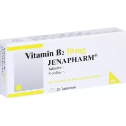 VITAMIN B2 10 mg Jenapharm tablete, 20 kom