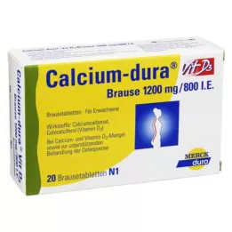 CALCIUM DURA Vit D3 šumeče 1200 mg/800 I.E., 20 kos