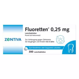 FLUORETTEN 0,25 mg tablete, 300 kos