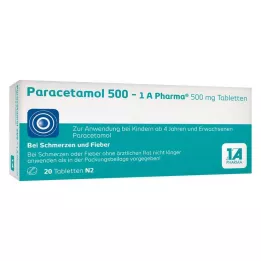PARACETAMOL 500-1A Pharma tablete, 20 kom