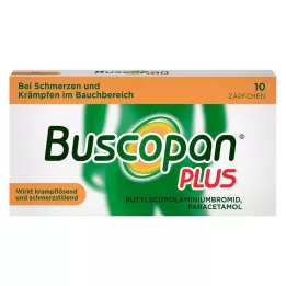 BUSCOPAN plus 10 mg/800 mg svečke, 10 kosov