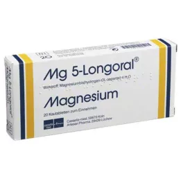 MG 5 LONGORAL žvečljivih tablet, 20 kos