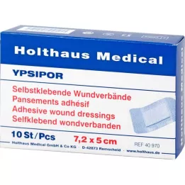 WUNDVERBAND Ypsipor sterilni 5x7,2 cm, 50 kos