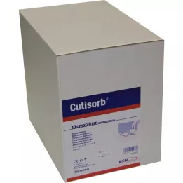 CUTISORB Sesalne komprese nesterilne 10x20 cm, 100 kosov