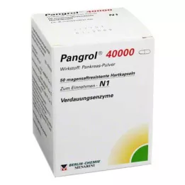 PANGROL 40.000 trdih kapsul z enterično obloženimi peletami, 50 kosov