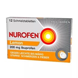 NUROFEN 200 mg Lemon topljive tablete, 12 kos