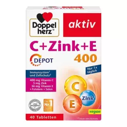 DOPPELHERZ C+cink+E depo tablete, 40 kos