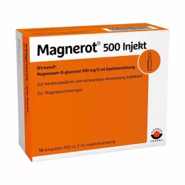 MAGNEROT 500 injekcijskih ampul, 10X5 ml
