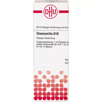CHAMOMILLA D 10 razredčitev, 20 ml CHAMOMILLA D 10 razredčitev, 20 ml