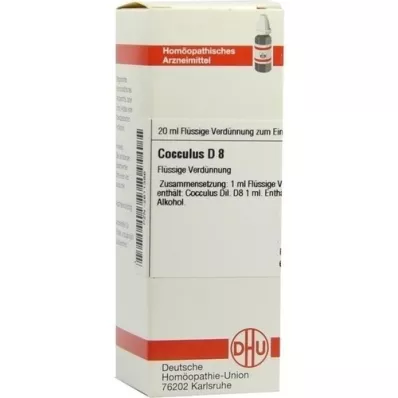 COCCULUS D 8 Razredčitev, 20 ml