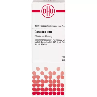 COCCULUS D 10 razredčitev, 20 ml