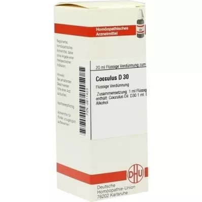 COCCULUS D 30 Razredčitev, 20 ml
