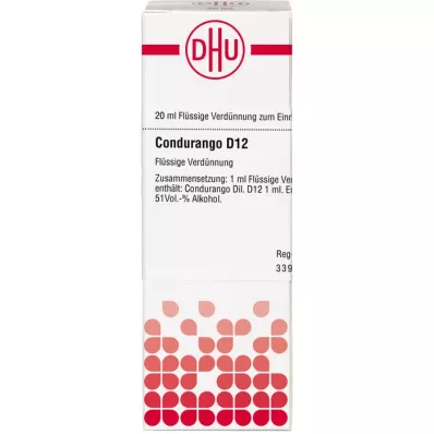 CONDURANGO D 12 Razredčitev, 20 ml CONDURANGO D 12 Razredčitev, 20 ml