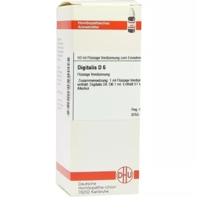 DIGITALIS D 6 Razredčitev, 50 ml DIGITALIS D 6 Razredčitev, 50 ml