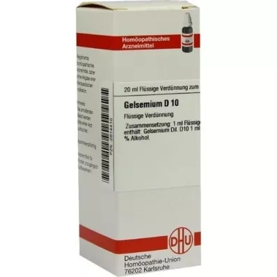 GELSEMIUM D 10 razredčitev, 20 ml GELSEMIUM D 10 razredčitev, 20 ml