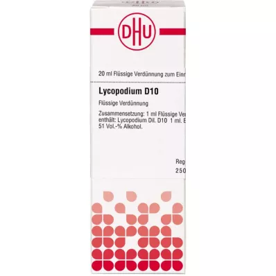 LYCOPODIUM D 10 Razredčitev, 20 ml