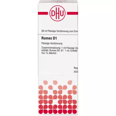 RUMEX D 1 razredčitev, 20 ml