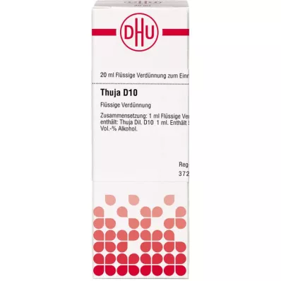 THUJA D 10 razredčitev, 20 ml THUJA D 10 razredčitev, 20 ml