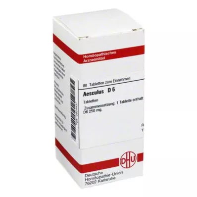 AESCULUS D 6 tablet, 80 kos