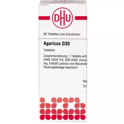 AGARICUS D 30 tablet, 80 kos
